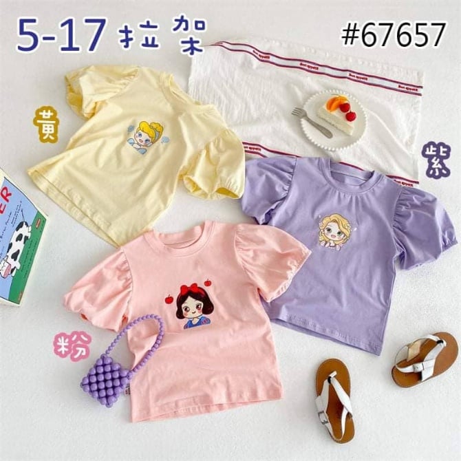 TGT 019 黄/粉/紫 上衣