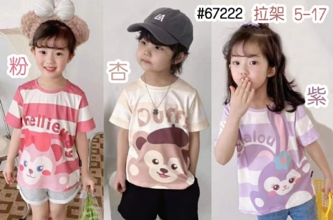 TGT 028 粉 / 紫 上衣
